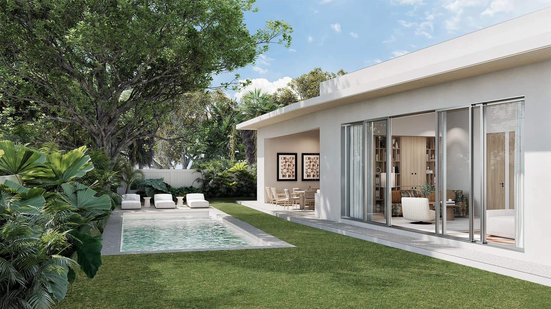 Pool Area — Samana Residential